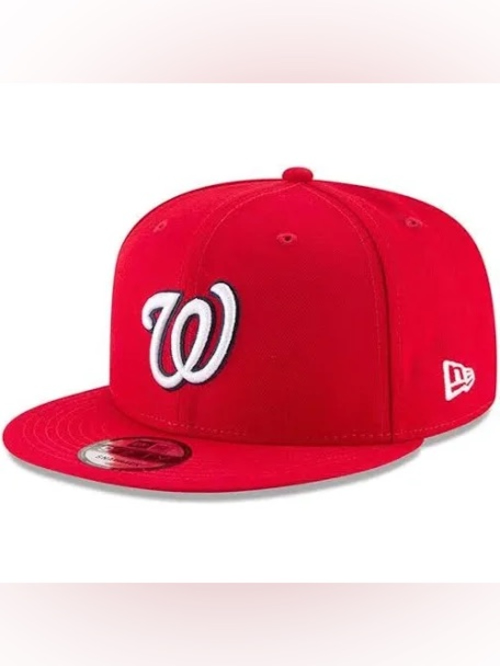 New Era Washington Nationals Red Baseball Snapback Cap with White Logo
